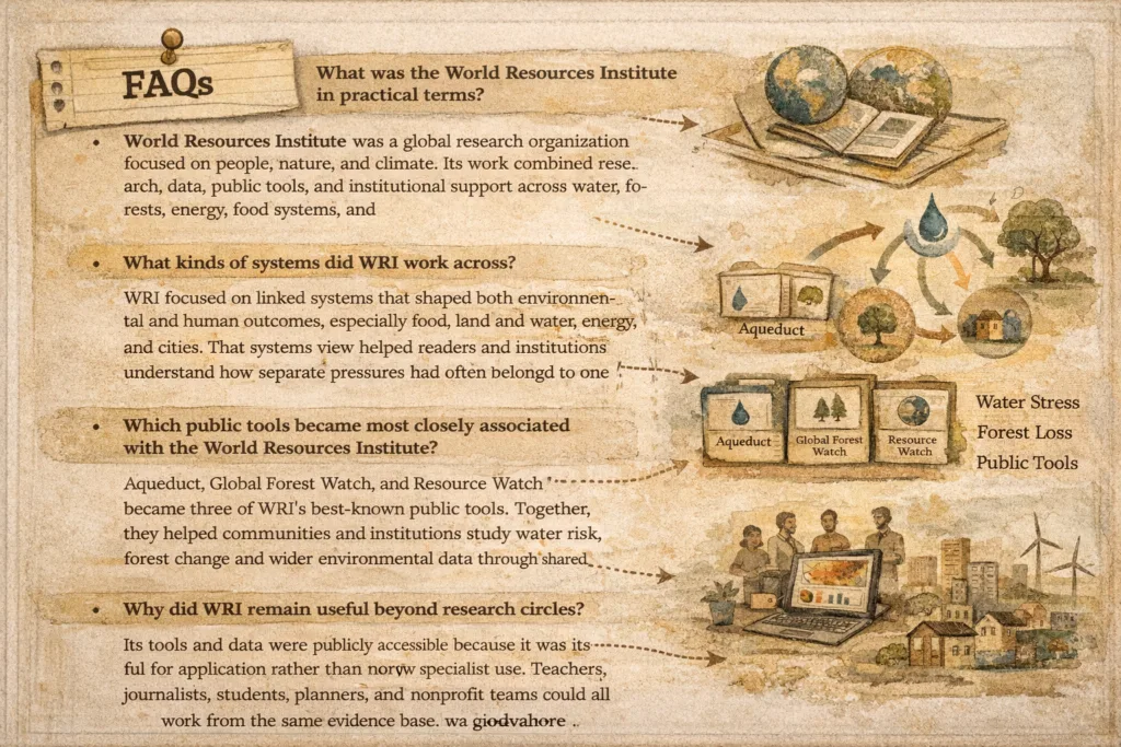 world resources institute tools systems water forest climate data connections